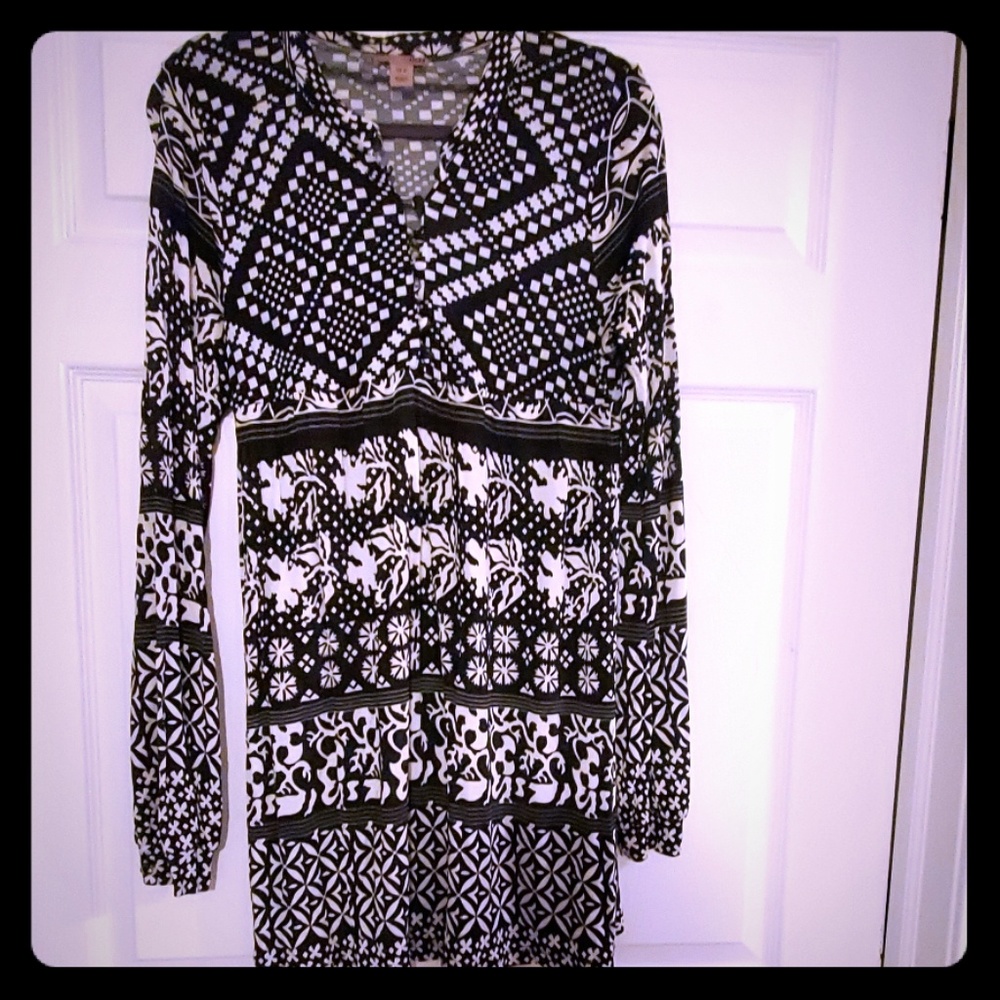 Vintage Y2k Black and white dress/ tunic